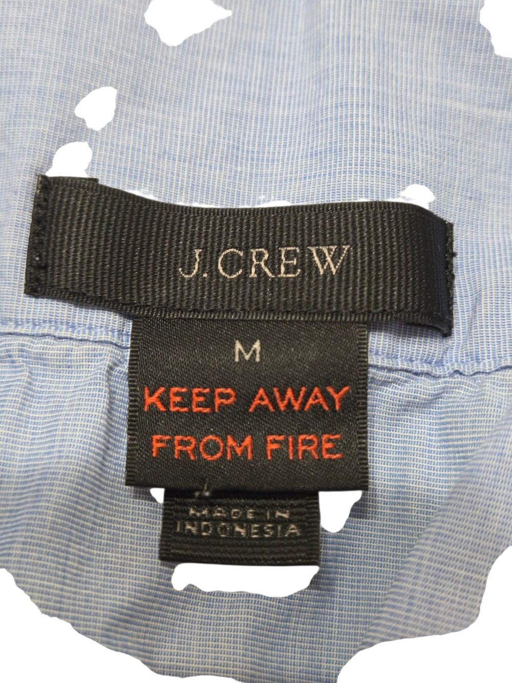 J.Crew Cotton Pajama Set Womens M Blue Piped 2 Piece Quiet Luxury Cozy G16.2 - Picture 3 of 15